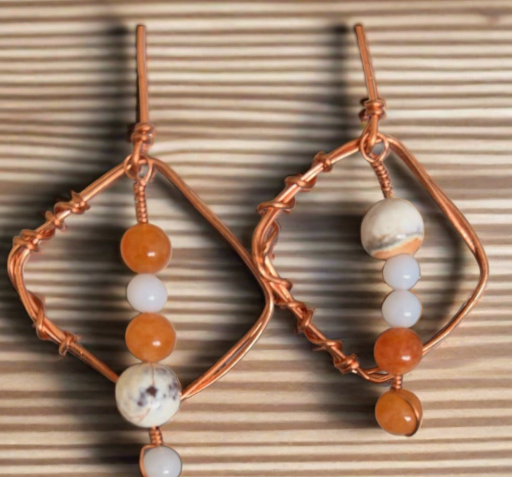 Tangerine Skies (Earrings )